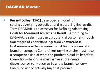 DAGMAR Model:
