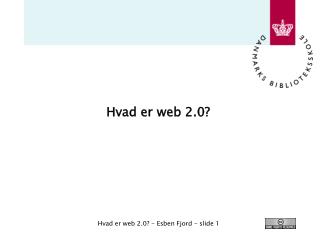 Hvad er web 2.0?