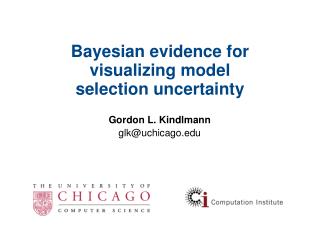 Bayesian evidence for visualizing model selection uncertainty