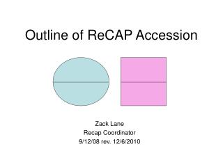 Outline of ReCAP Accession
