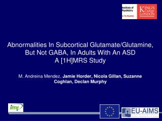 M. Andreina Mendez, Jamie Horder, Nicola Gillan, Suzanne Coghlan, Declan Murphy