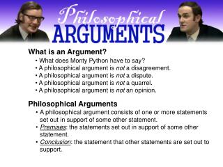 What is an Argument?