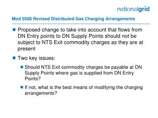 Mod 0508 Revised Distributed Gas Charging Arrangements