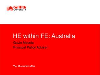 HE within FE: Australia