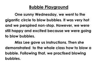 Bubble Playground