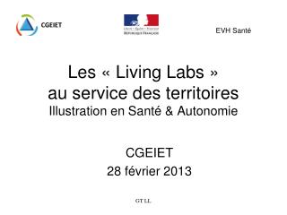 Les « Living Labs » au service des territoires Illustration en Santé &amp; Autonomie