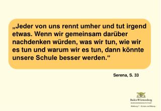 „Jeder von uns rennt umher und tut irgend etwas. Wenn wir gemeinsam darüber