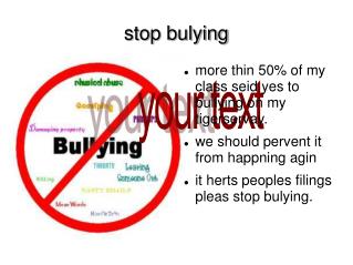 stop bulying