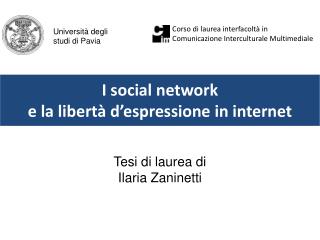 I social network e la libertà d’espressione in internet