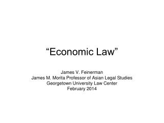 “Economic Law”