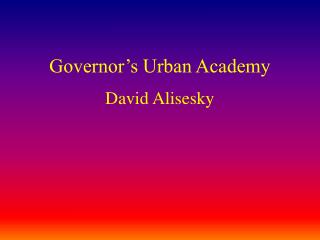Governor’s Urban Academy