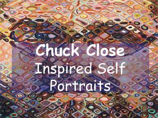 Chuck Close Inspired Self Portraits