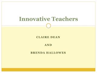 Innovative Teachers