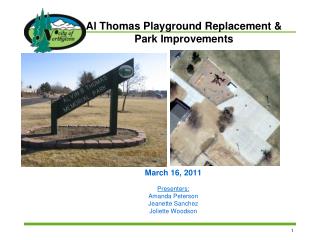 Al Thomas Playground Replacement & Park Improvements