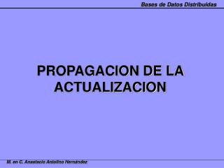 PROPAGACION DE LA ACTUALIZACION