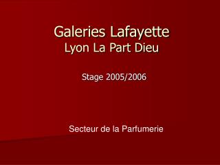 Galeries Lafayette Lyon La Part Dieu