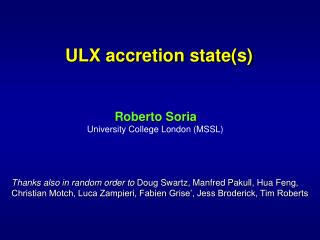 ULX accretion state(s)