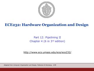 ECE232: Hardware Organization and Design
