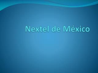 Nextel de México
