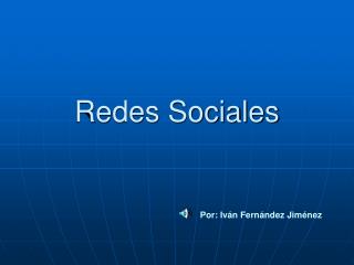 Redes Sociales