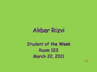 Akbar Rizvi