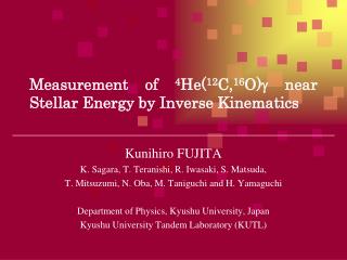 Measurement of 4 He( 12 C, 16 O) g near Stellar Energy by Inverse Kinematics