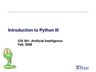 Introduction to Python III