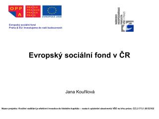 Evropský sociální fond v ČR