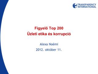Figyelő Top 200 Üzleti etika és korrupció