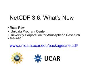 NetCDF 3.6: What’s New