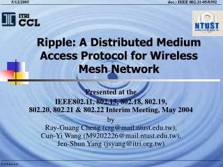 Ripple: A Distributed Medium Access Protocol for Wireless Mesh Network
