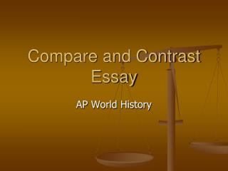 Compare and Contrast Essay