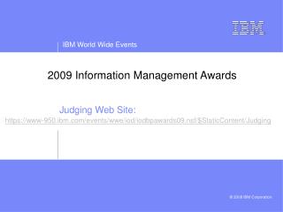 2009 Information Management Awards