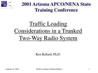 2001 Arizona APCO/NENA State Training Conference