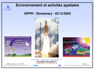 Environnement et activités spatiales SPPPI - Sinnamary - 02/12/2005