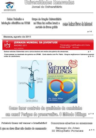 Como fazer controle da qualidade da camisinha em casa? Perigos do preservativo. O Método Bíllings