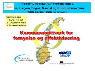 EFFEKTIVISERINGSNETTVERK SØR 4 			Re, Kragerø, Søgne, Mandal og Grimstad kommuner