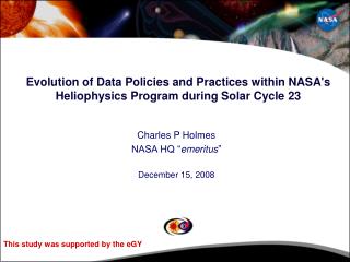 Evolution of Data Policies and Practices within NASA's Heliophysics Program during Solar Cycle 23