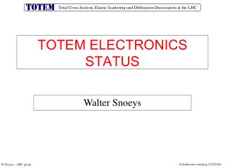 TOTEM ELECTRONICS STATUS