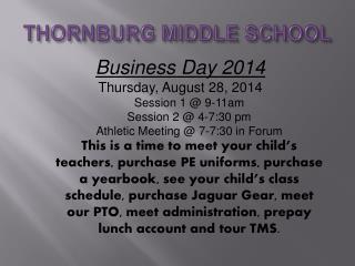 THORNBURG MIDDLE SCHOOL