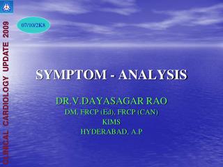 SYMPTOM - ANALYSIS