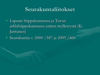 Seurakuntaliitokset