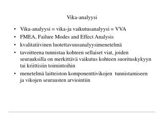 Vika-analyysi