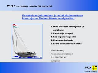 PSD Consulting Sinisellä merellä