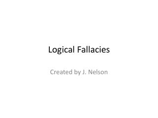 Logical Fallacies