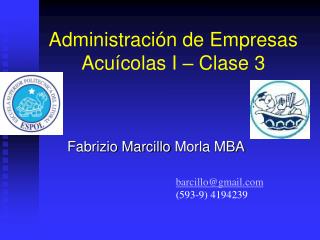 Administración de Empresas Acuícolas I – Clase 3