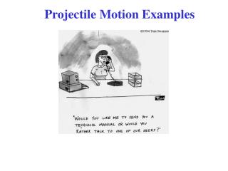 Projectile Motion Examples