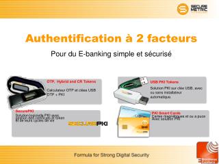 Authentification à 2 facteurs Pour du E-banking simple et sécurisé