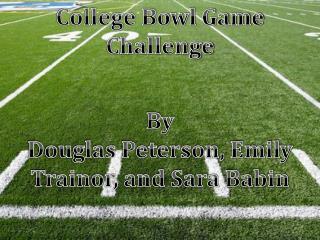 College Bowl Game Challenge