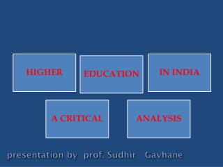 presentation by prof. Sudhir Gavhane